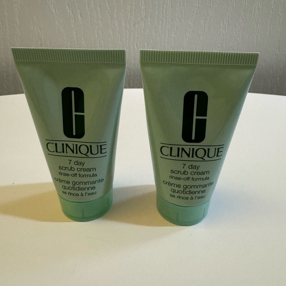 Lot of TWO NEW Clinique 7 Day Scrub Cream
